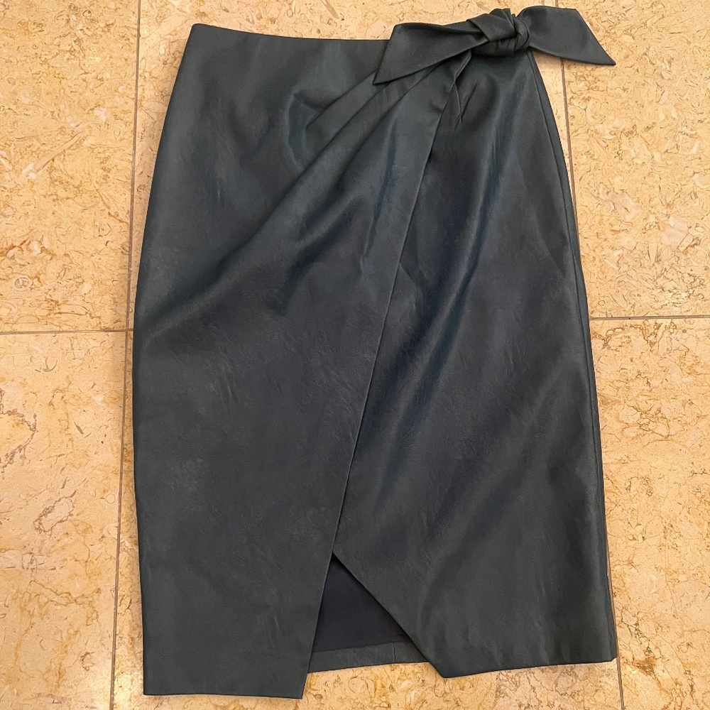 Rebecca Taylor vegan leather skirt